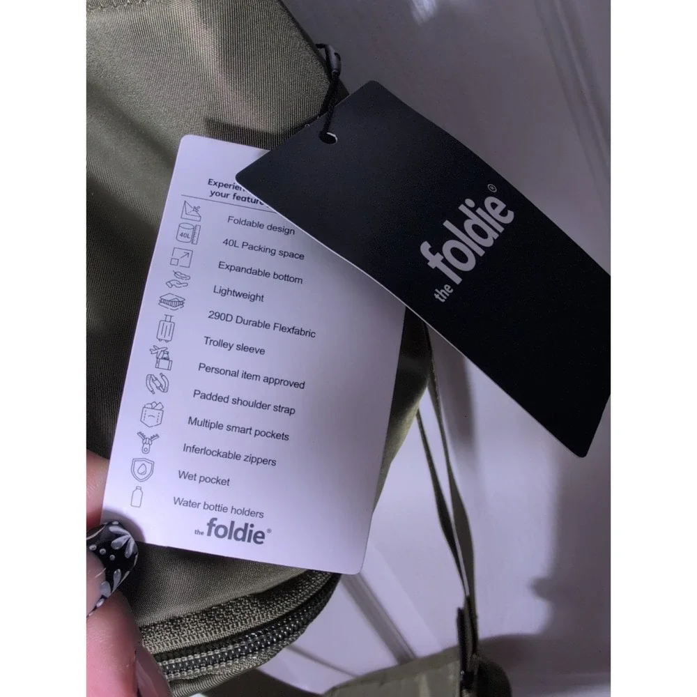 The Foldie® Travel Duffle - Water Resistant - Expandable Bottom - Army Green NEW